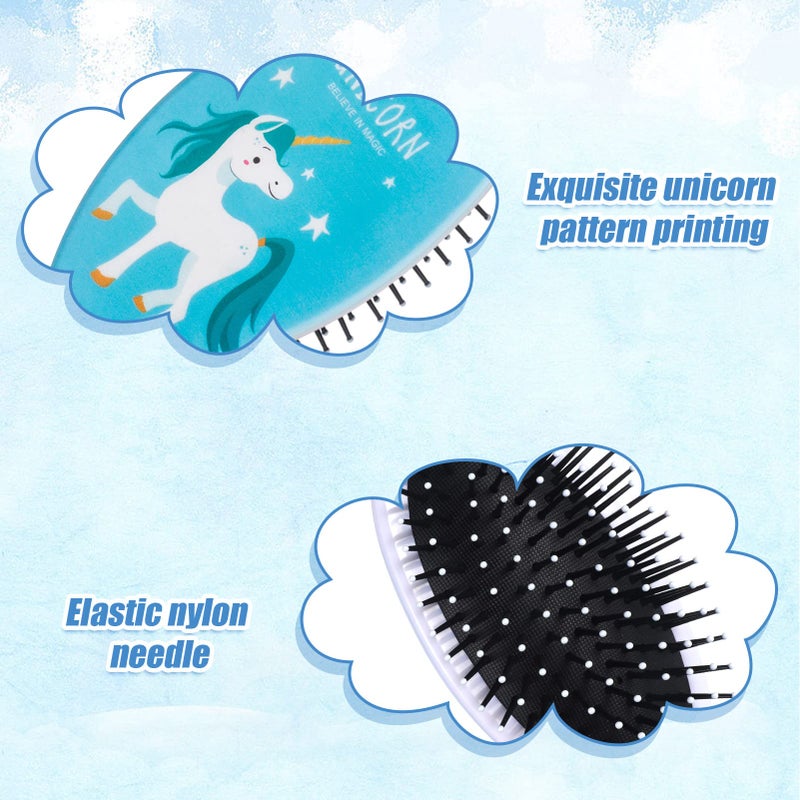 AhlsenL 4 Pack Detangler Hair Brushes, Anti-static Massage Comb Hair Brush for Women Girls Curly Straight Long or Short Hair - Image 3
